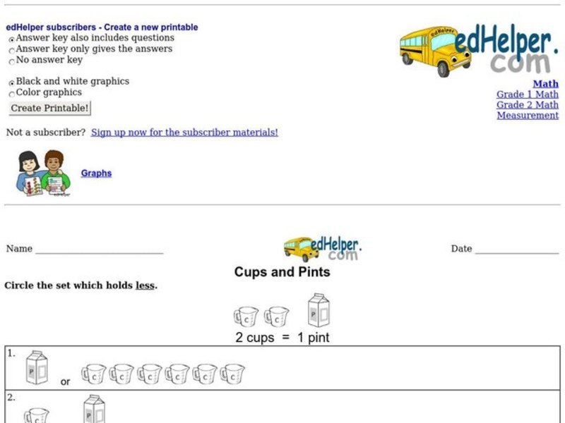 Cups and Pints Interactive