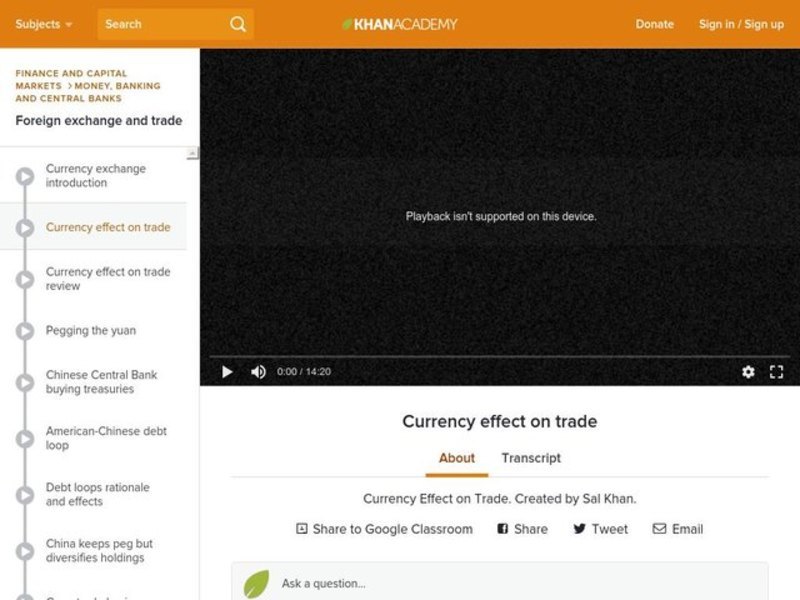 Currency Effect on Trade Instructional Video