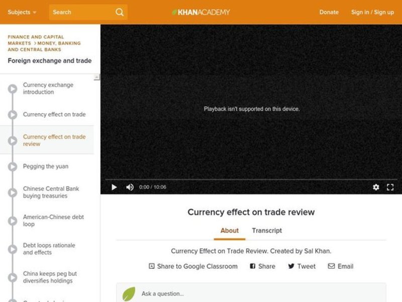 Currency Effect on Trade Review Instructional Video