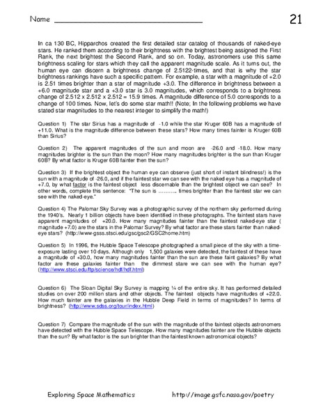 Star Brightness Activity