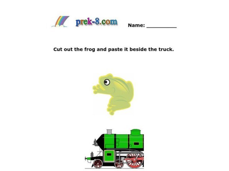 Cut and Paste Worksheet