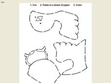 Cut, Paste and Color Worksheet
