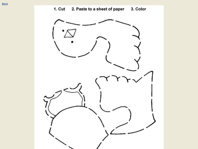 Cut, Paste and Color Worksheet