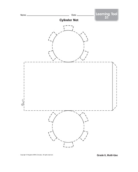 Cylinder Net Worksheet
