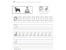 D is for Dog: Letter Dd Interactive