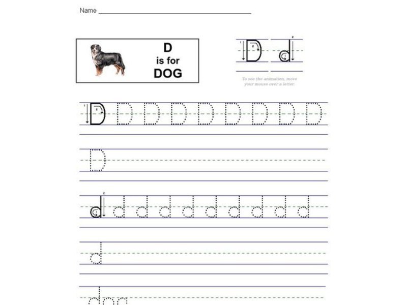 D is for Dog: Letter Dd Interactive