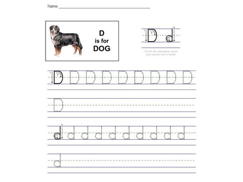 D is for Dog: Letter Dd Interactive