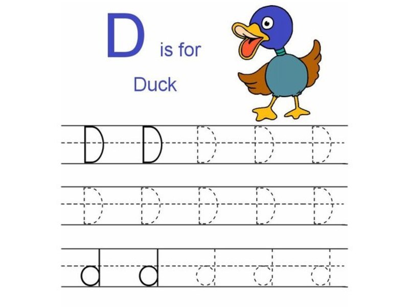 D is For Duck Worksheet