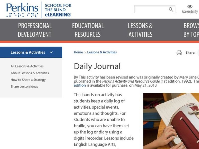 Daily Journal Lesson Plan