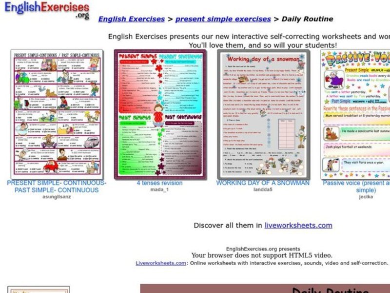 Daily Routine Interactive