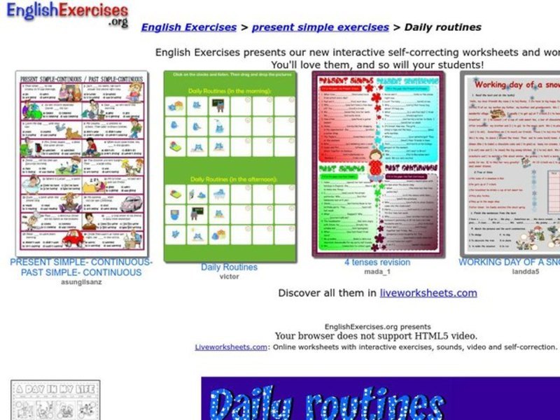 Daily Routines Interactive