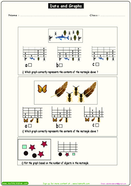 Data and Graphs Worksheet