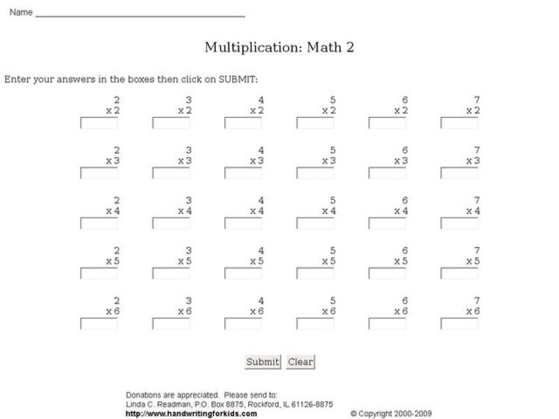 Multiplication: Math 2 Interactive