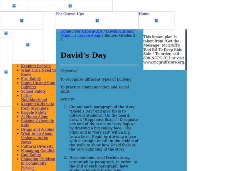 David's Day Lesson Plan