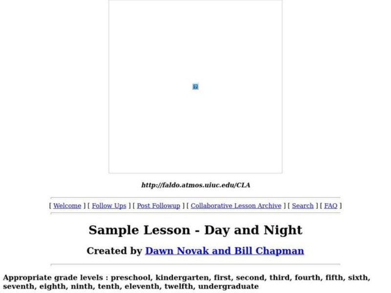 Day and Night Lesson Plan