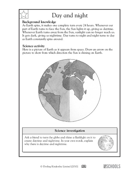 Day and Night Worksheet