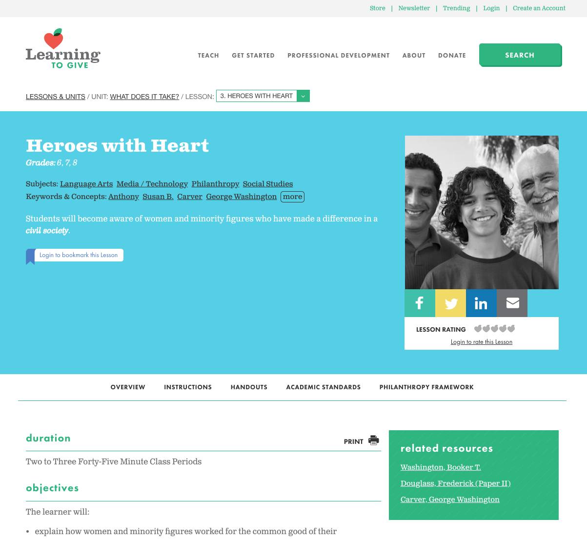 Heroes With Heart Lesson Plan