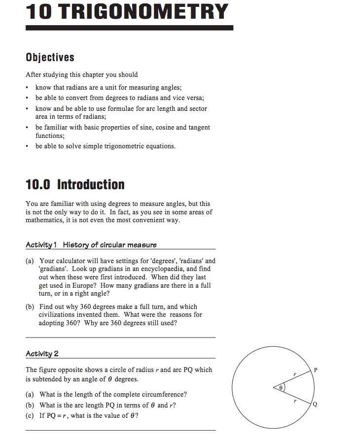 Trigonometry Worksheet