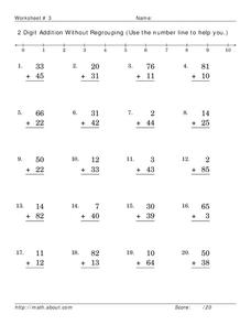 2 Digit Addition Worksheet