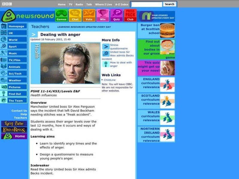 Dealing With Anger Lesson Plan