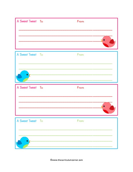 Friendship Tweet Writing