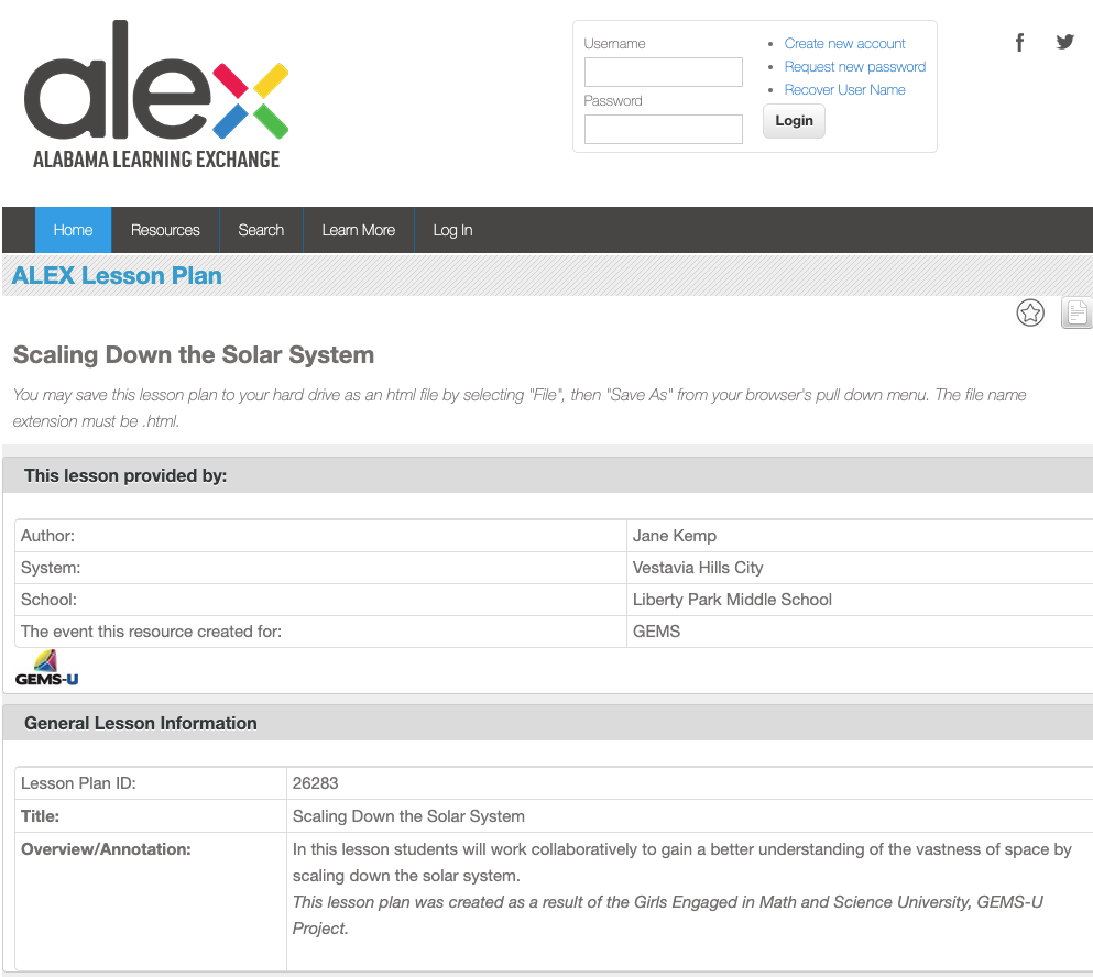 Scaling Down the Solar System Lesson Plan