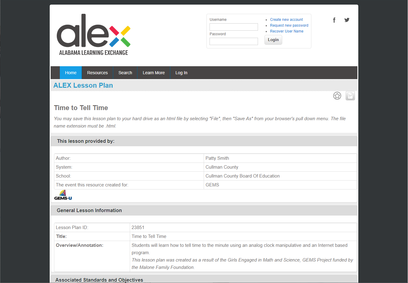Time to Tell Time Lesson Plan