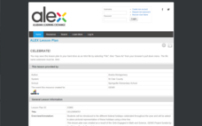 CELEBRATE! Lesson Plan