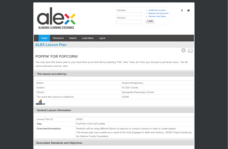 Poppin' For Popcorn! Lesson Plan