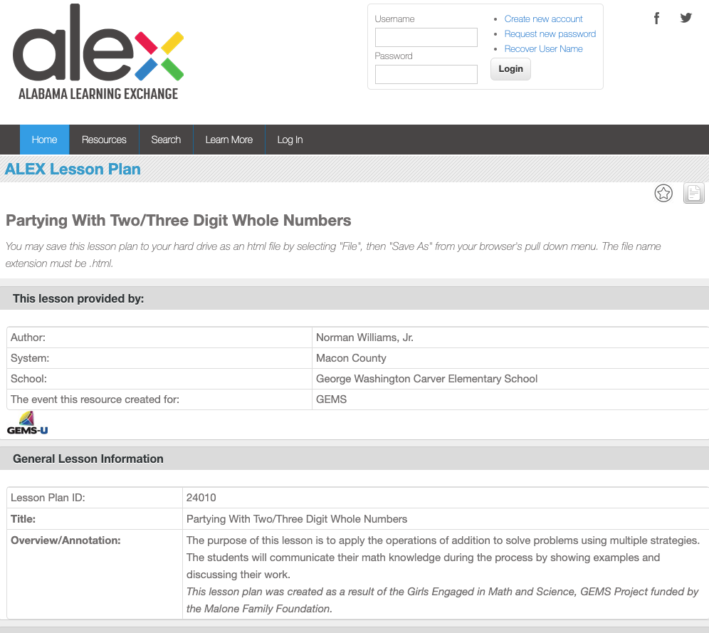 Partying with Two/Three Digit Whole Numbers Lesson Plan