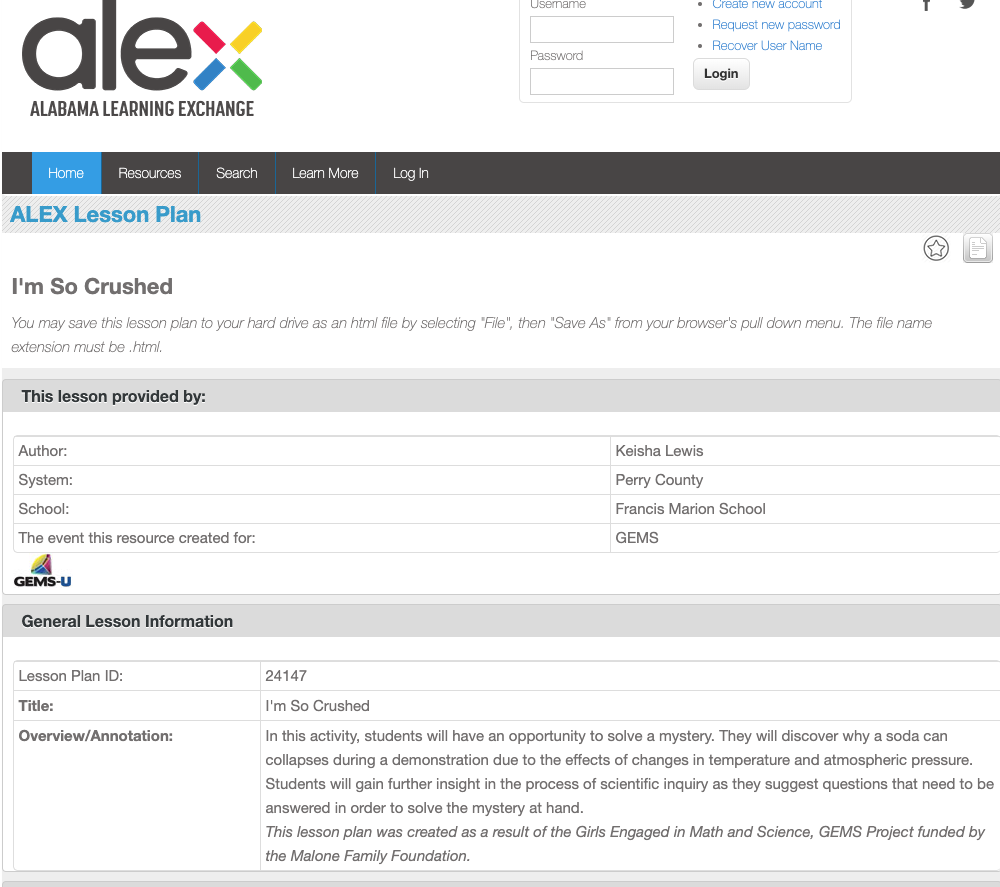I'm so Crushed Lesson Plan
