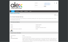 Ice Cream Sundae Survey Lesson Plan