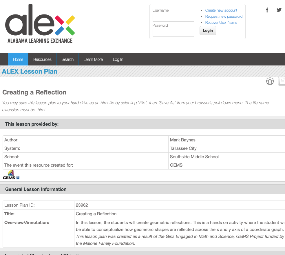Creating a Reflection Lesson Plan