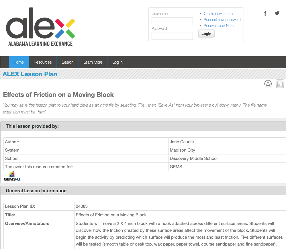 Effects of Friction on a Moving Block Lesson Plan
