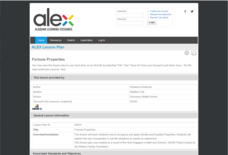 Fortune Properties Lesson Plan