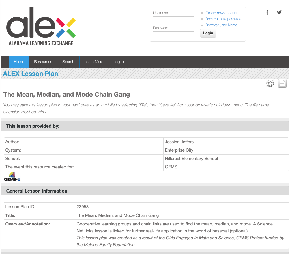 The Mean, Median, and Mode Chain Gang Lesson Plan
