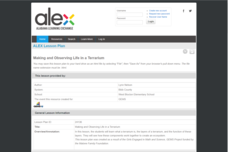 Making and Observing Life in a Terrarium Lesson Plan