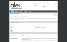 Are You a Square or a Rectangle? Lesson Plan
