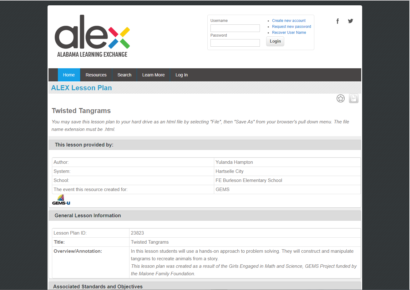 Twisted Tangrams Lesson Plan