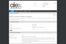 Botany Scavenger Hunt Where's the Ginkgo? Lesson Plan