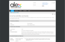 On the Farm with Wilbur and Charlotte Lesson Plan