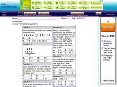 Decimal Addition and Subtraction for Grade 3 Worksheet