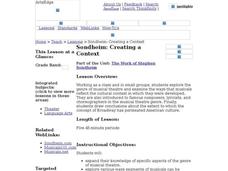 Sondheim: Creating a Context Worksheet