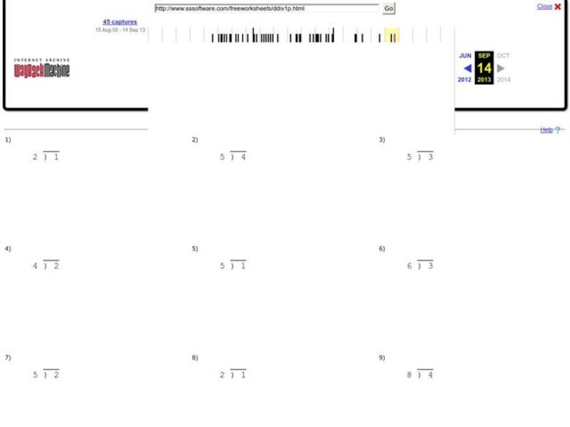 Decimal Division Level 10 Worksheet