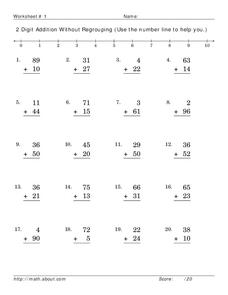 2 Digit Addition Without Regrouping Lesson Plan