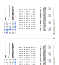 Phonics Word Search: sh Lesson Plan