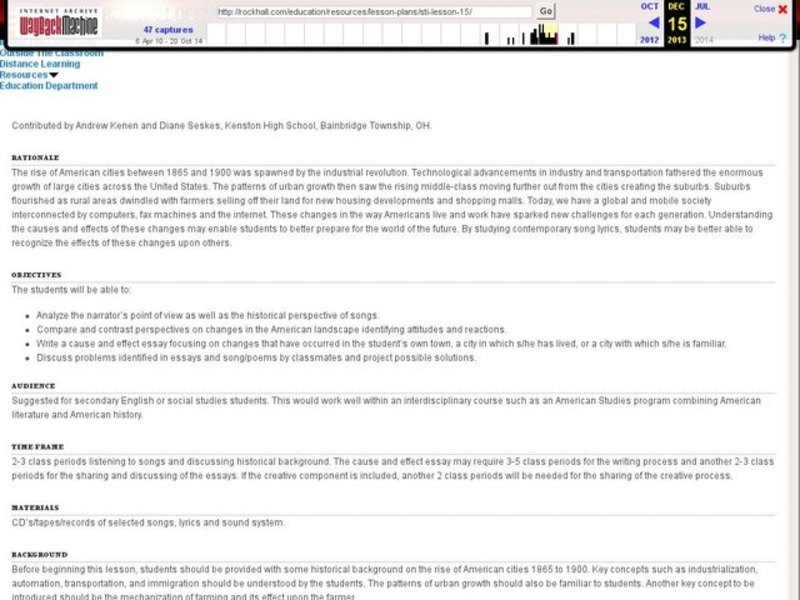 You Don’t Know What You’ve Got Until It’s Gone: The Changing American Landscape Lesson Plan