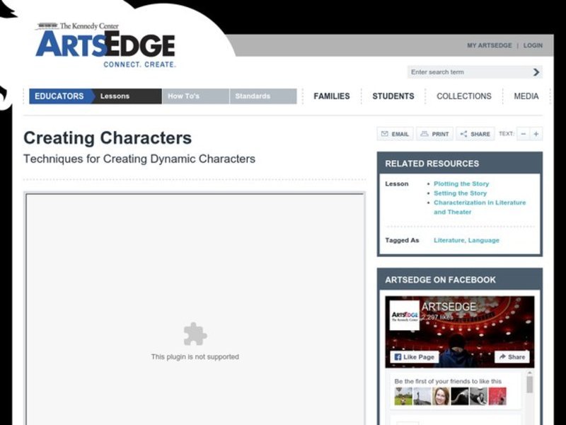 Creating Characters Lesson Plan