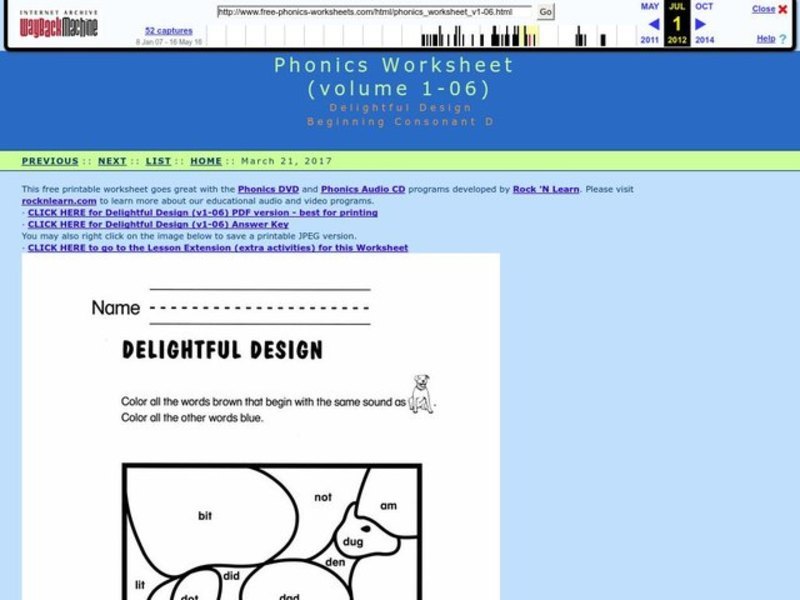 Delightful Design Worksheet