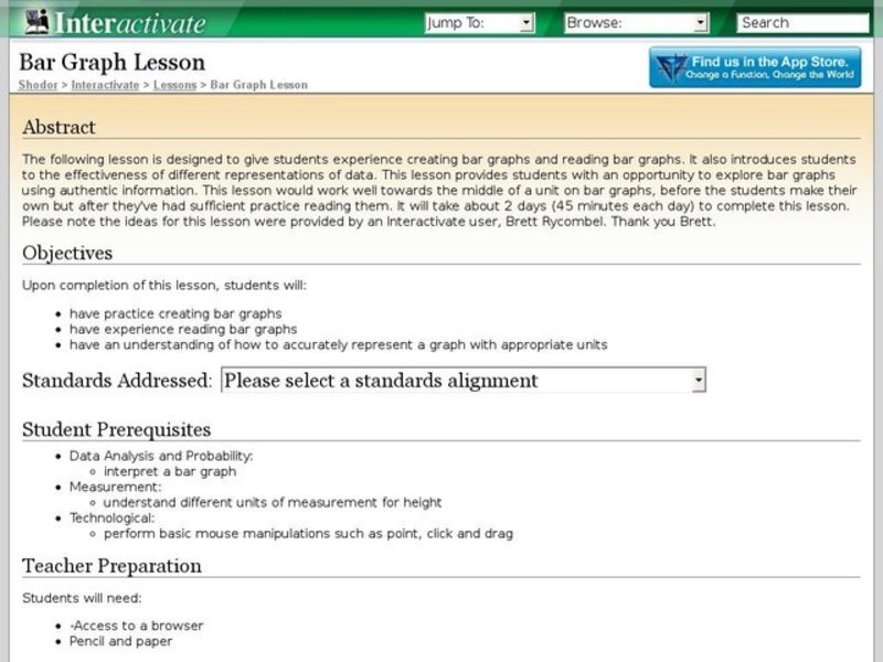 Bar Graph Lesson Lesson Plan